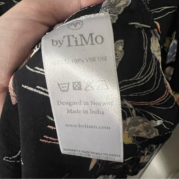 byTiMo Trailing Flowers Black Floral Mini Dress - Picture 7 of 8